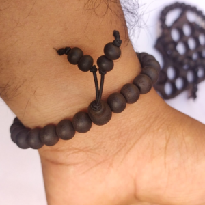 Elastic Karungali Bracelet Original Black Ebony Wood for Men & Women